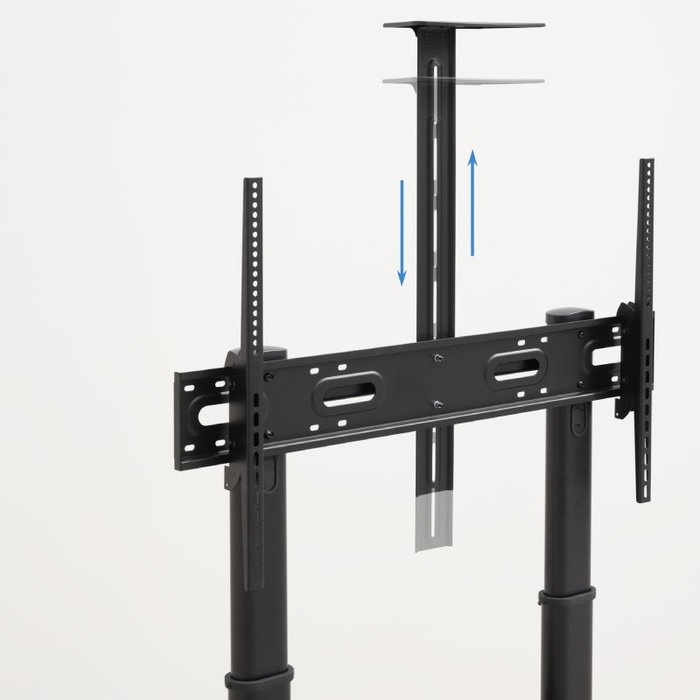 Tooq Narnia FS20500M-B Soporte de Suelo con Ruedas y Armario para TV 60-100 pulgadas